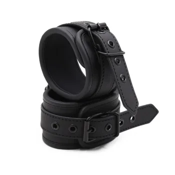 Thierry Adjustable PU Leather Erotic Handcuff Wrist Ankle Cuff Bondage Restraints Adult games BDSM Sex Toys Exotic Accessories 5