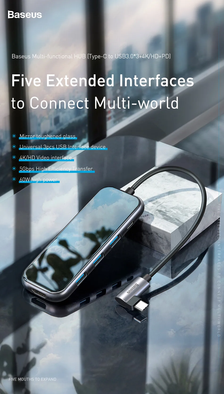 Baseus Superlative Multifunctional HUB 6