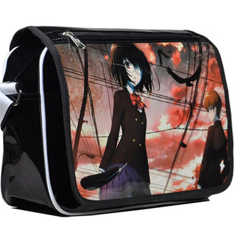 Hot Japan Anime Cartoon Another Misaki Mei Messenger Bags PU Satchel Shoulder Bag Casual Laptop Bags