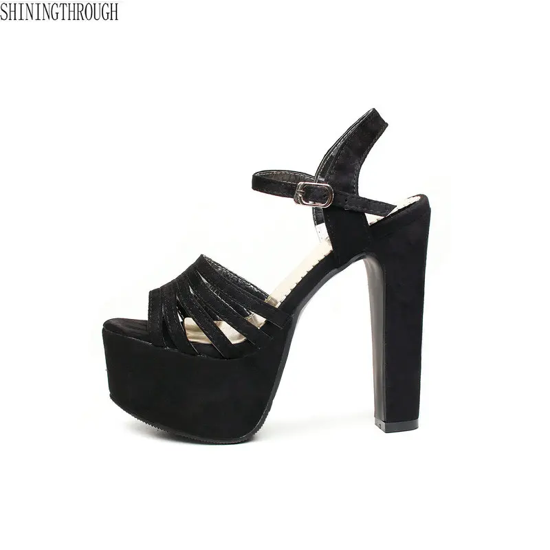 square high heel sandals