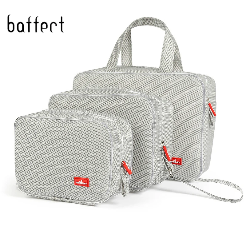 

Hot 3PCS/Set Travel Cases Clothes Toiletries Makeup Storage Bag Luggage Suitcase Pouch Zip Bra Cosmetics Underwear Organizer Bag