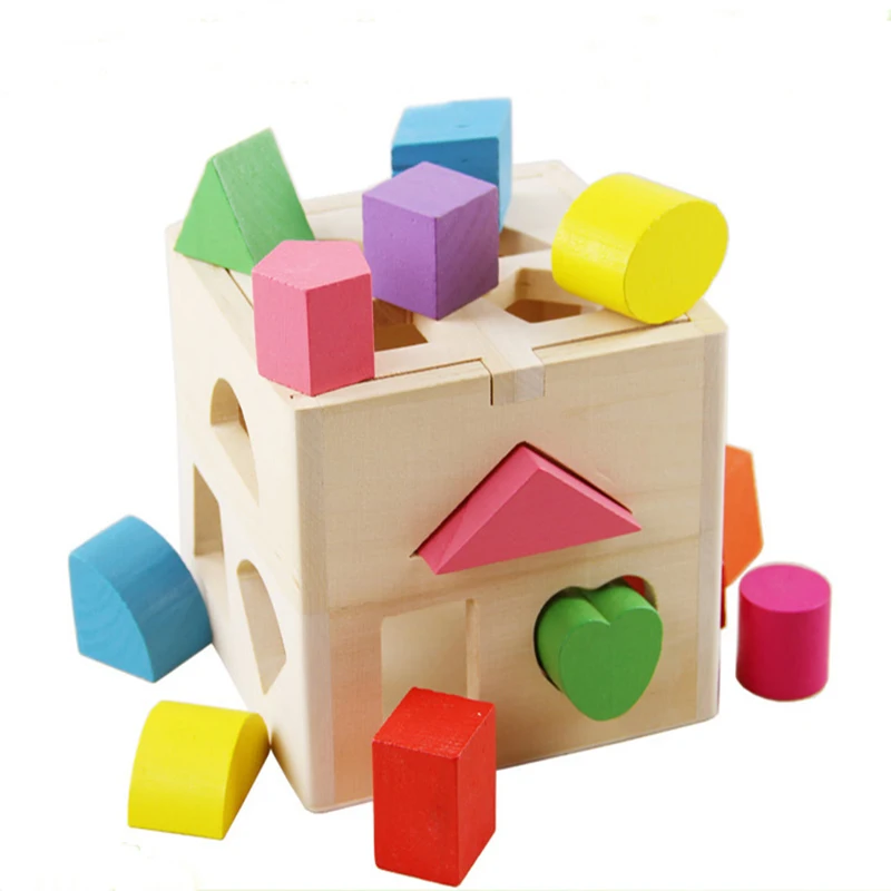New 13 Holes Intelligence Box for Shape Sorter Cognitive and Matching