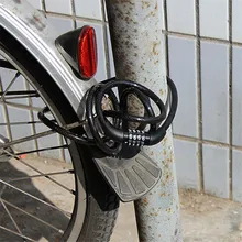 Высококачественный велосипедный замок на 4 цифровых кодовых паролей сочетание Candado Bicicleta велосипедная цепь блокировочный трос Candado Moto