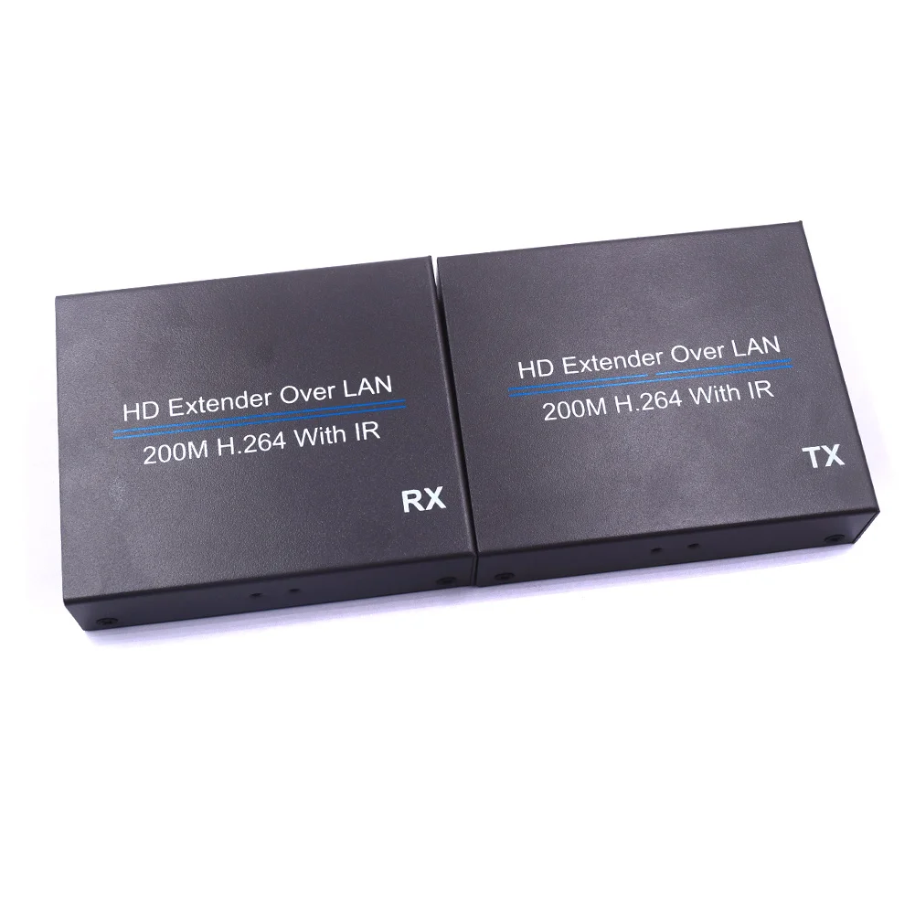 

2019 Hot 200m HD Extender Over LAN H.264 Splitter Transmitter with IR Retransmission For DOY