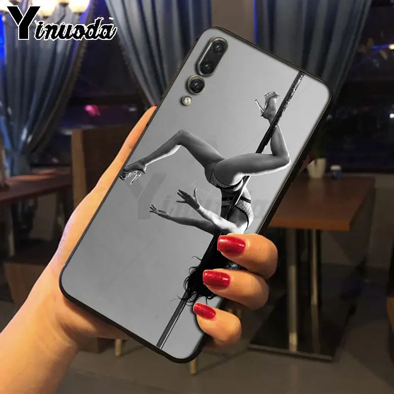 Pole dance dancing girl cartoon