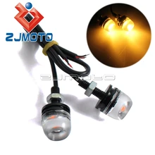 12V мотоцикл светодиодный орлиный глаз светильник дневного света DRL багажник автомобиля номерной знак светильник в задней части запасной туман светильник s