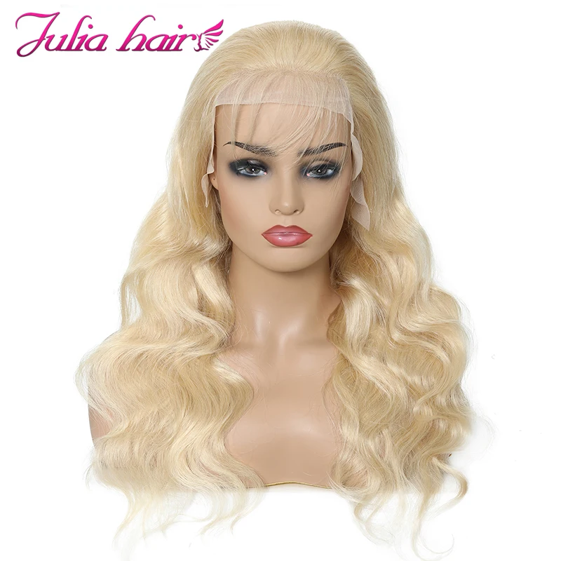 Ali Julia 13 × 4 13 × 6 #613 светлые прозрачные кружевные передние парики бразильские волнистые человеческие волосы парик 150% плотность с волосами