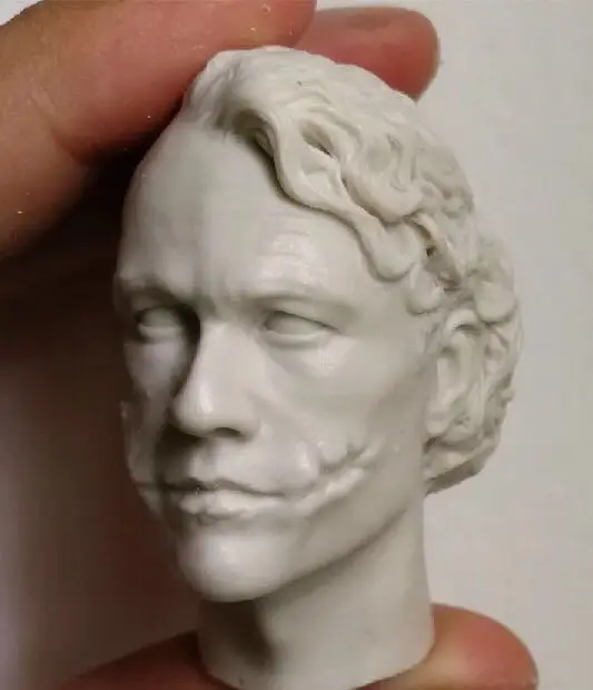 Custom 1/6 Scale Creg 2.0 Joker Heath Ledger unpainted Head for action figures DIY Panited toys | Игрушки и хобби
