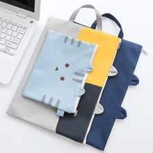 1 шт. 1381 канцелярские принадлежности креативная коробка кота Туфли-оксфорды с двойной молнией, A5 Бумага сумка Pull сумка для студента