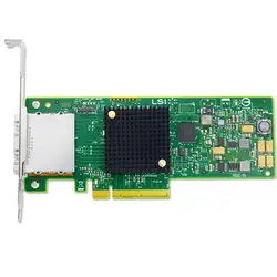 Broadcom/LSI 9207-8E LSI00300 SFF8088 * 2 PCIe3.0 X8 6 ГБ/сек. SAS и надписью «HBA»