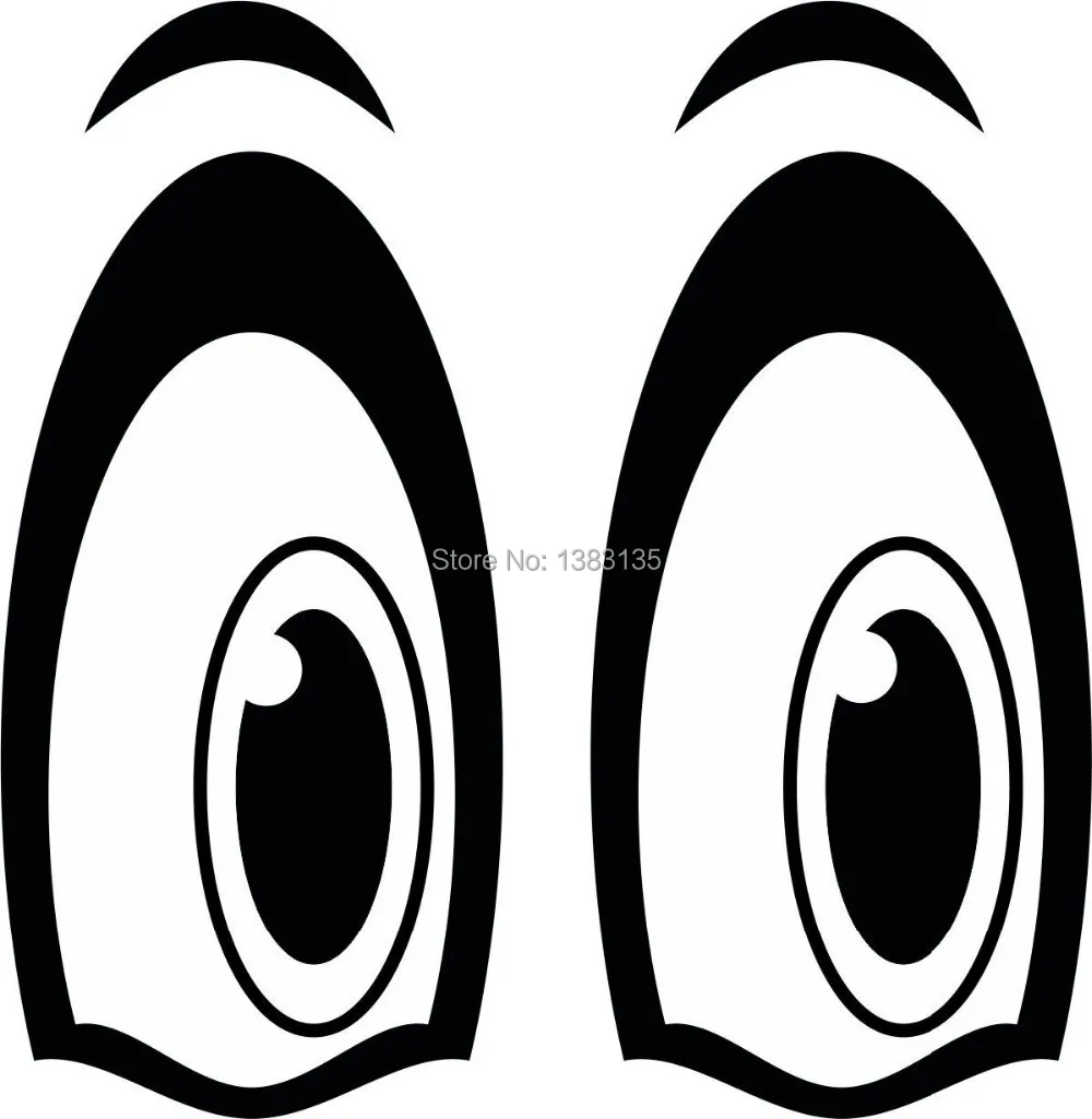 EYES car window sticker vinyl decal funny JDM and all the smooth