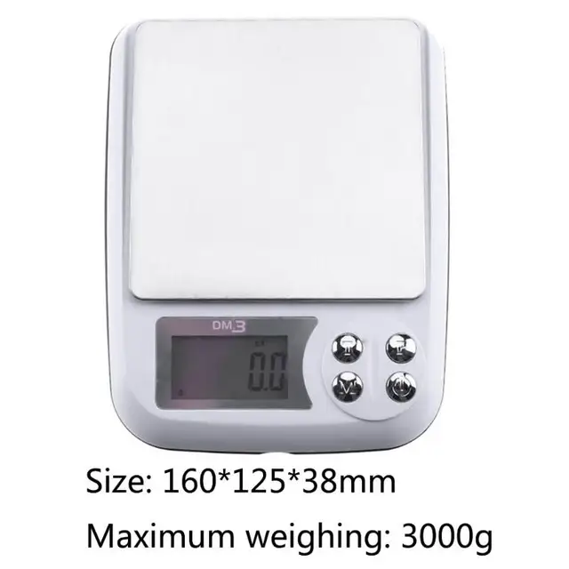 vktech 3000g x 0 1g lcd display pocket digital scale electronic