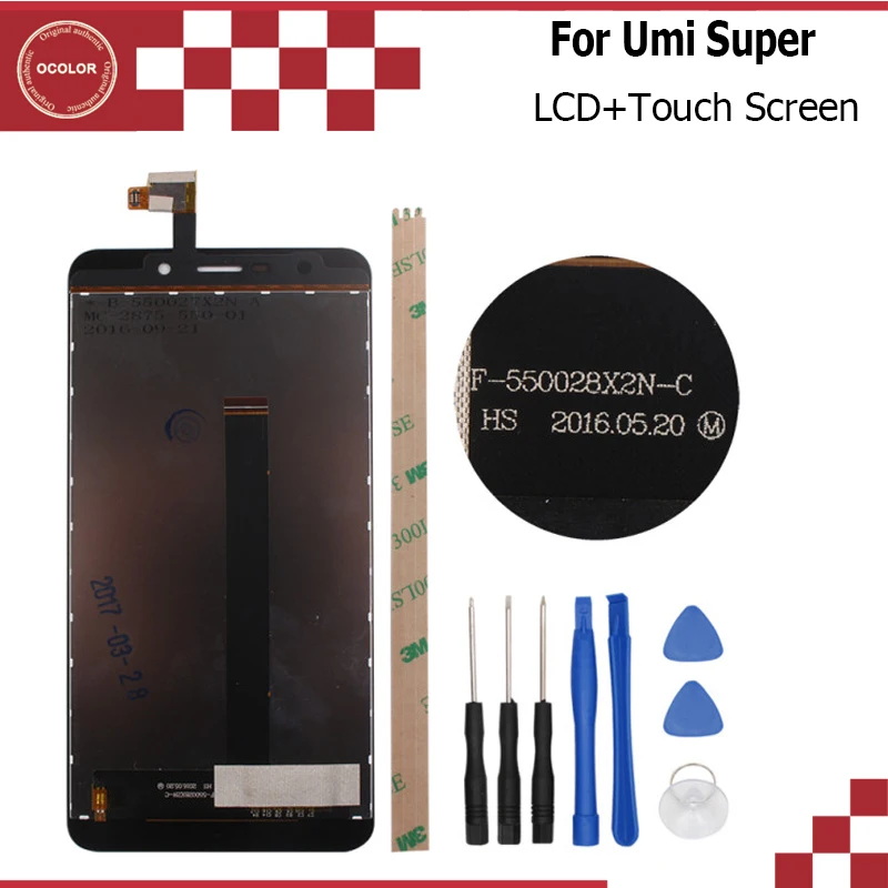 Prix pour Umi Super LCD Affichage et Écran Tactile F-550028X2N-C Assemblée Réparation Partie 5.5 pouce Mobile Accessoires + Outils et trempé verre Prix pour Umi Super LCD Affichage et Écran Tactile F-550028X2N-C Assemblée Réparation Partie 5.5 pouce Mobile Accessoires + Outils et trempé verre