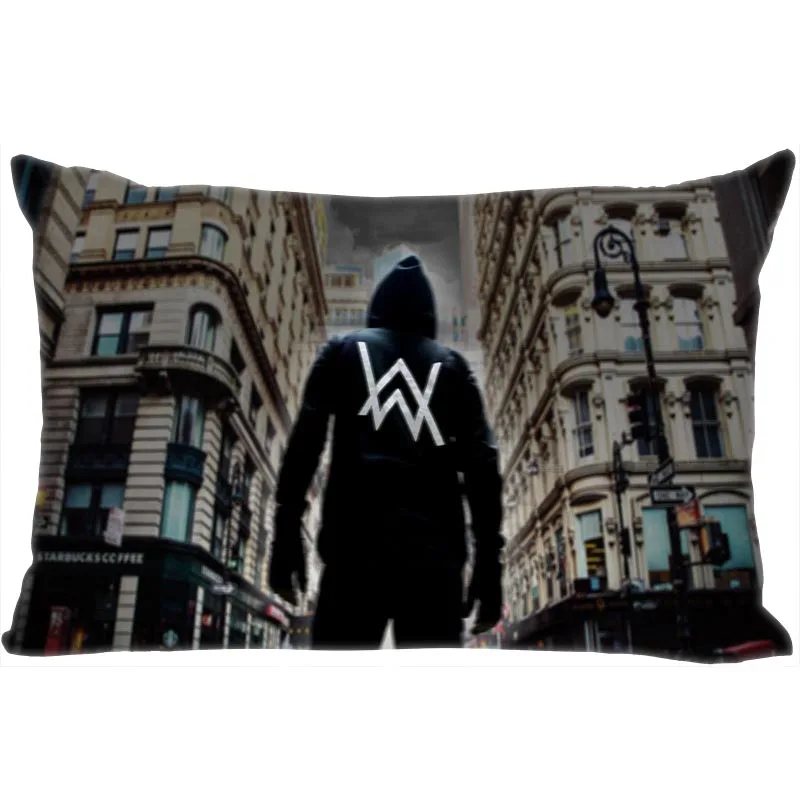 9 Горячая Alan Walker наволочка для спальни для дома или офиса, декоративные наволочки прямоугольная Подушка на молнии Чехлы Атласная ткань не выцветает - Цвет: 9
