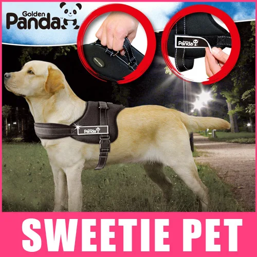 Envío Gratis 3 colores panda mascotas collar de perro de lujo de Oro pecho collar para