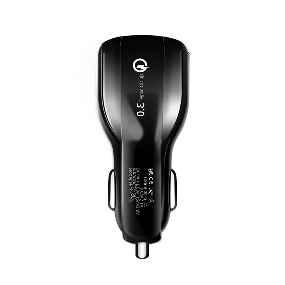 QC3.0+ 3.1A Halo автомобильное зарядное устройство Автомобильное прочное зарядное устройство