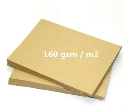 A4 160gsm однотонный светильник коричневый крафт-картон Бумага s для Скрапбукинг scrapbooking Бумага ремесло 2/10/30/50 шт