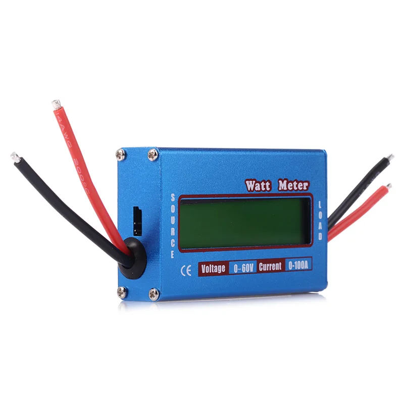 

Blue DC 60V 100A Balance Voltage Battery Power Analyzer RC Watt Meter Checker Professional Watt Meter Balancer Charger RC Tools