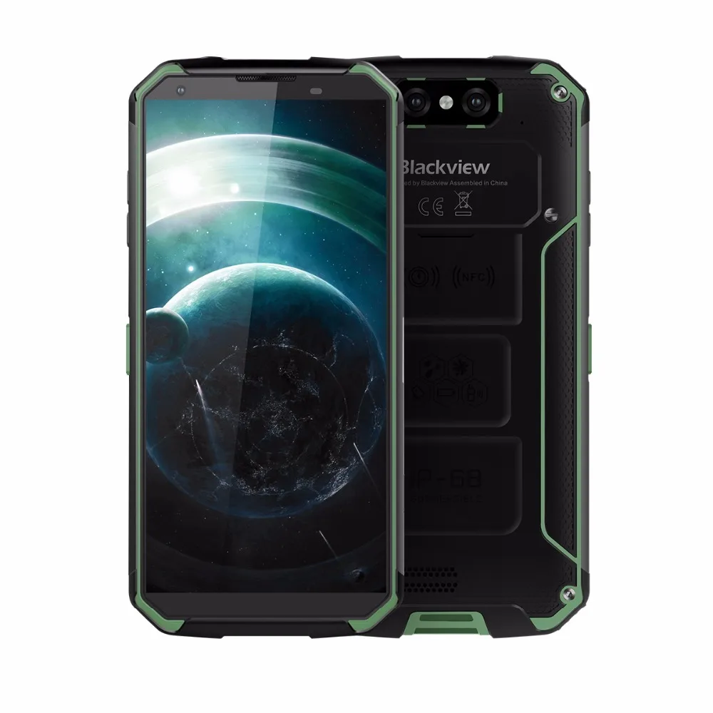 Blackview BV9500 водонепроницаемый противоударный с IP68 смартфон 4G 10000 мАч Android 8,1 4G B + 6 4G B Octa Core 5,7 "13.0mp мобильного телефона