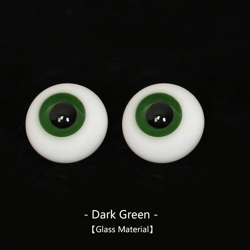 BJD глаза Размер 1/3 1/4 1/6 1/8 высокое качество SD MSD светильник серый темно-зеленый красный фиолетовый дымчатый сапфир голубые глаза - Цвет: Dark green