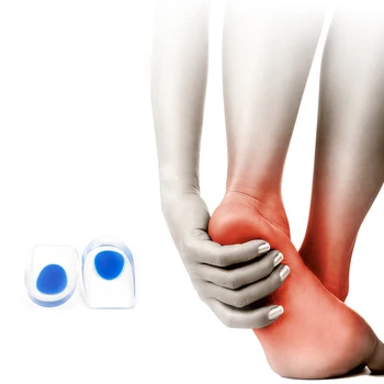 

Silicon Gel Heel Insole Foot Half Size Insole Feet Care Insert Plantar Fasciitis Pain Massager Relieve Foot Pain Protectors Tool