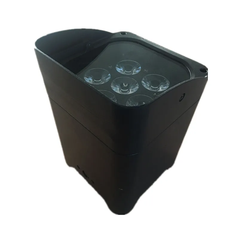 

2pcs/lot wireless 6x18W rgbwy uv led battery par light with wifi