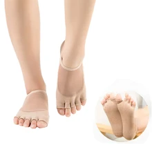 Женские носки для йоги с пятью пальцами, из шелковой пряжи, с сетчатой спинкой, дышащий силикон, противоскользящие, с открытым носком, носки для пилатеса, для тренировок, фитнеса