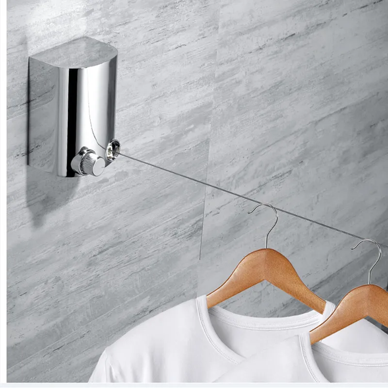 LIUYUE Clothesline Portable Chrome Zinc Alloy Retractable Dryer Indoor Laundry Hanger Clothes Dryer