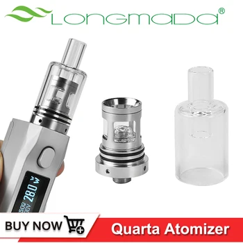 

Longmada Glowcore Quarta Atomizer Wax Tank 510 Thread Quartz Boiler Core Rapid Heating Coils For 20-35W Box Mod Vaporizer vape