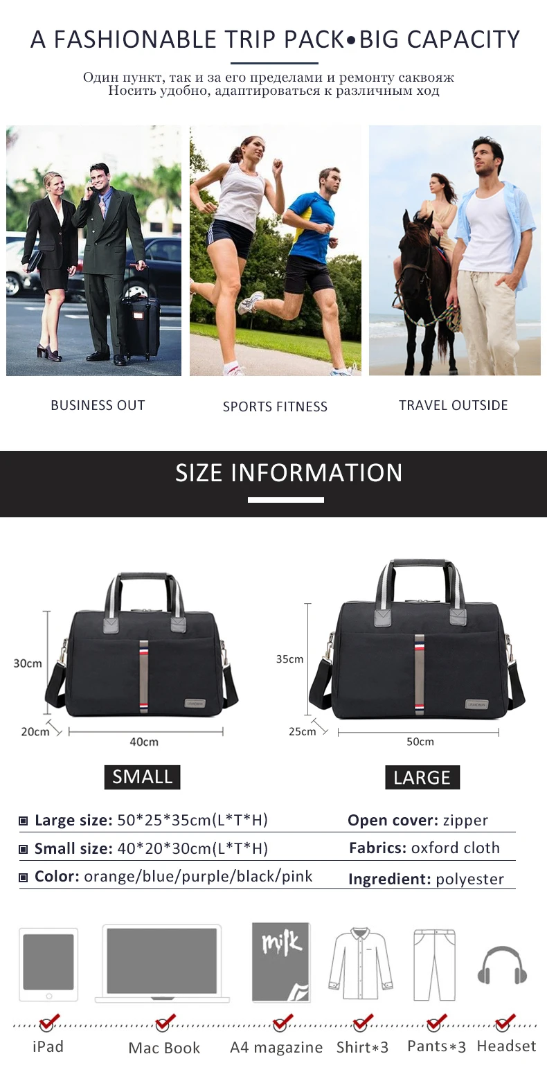 Популярная модная Складная портативная сумка через плечо, водонепроницаемая дорожная сумка для мужчин и женщин, дорожная сумка для багажа, большая вместительность, многофункциональная сумка-тоут