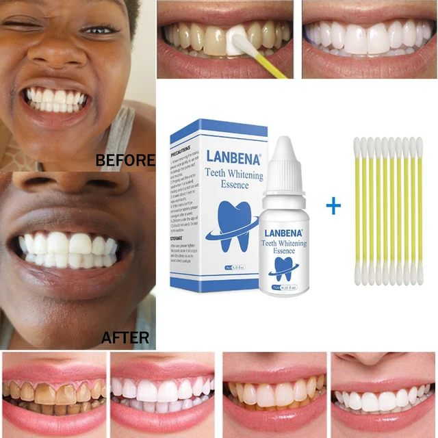 LANBENA Teeth Whitening Essence Powder Oral Hygiene Cleaning Serum
