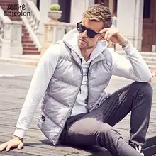 Enjeolon зимний хлопковый стеганый жилет пальто мужской толстый однотонный жилет парка пальто мужской стеганый зимний жилет пальто 3XL MF0721