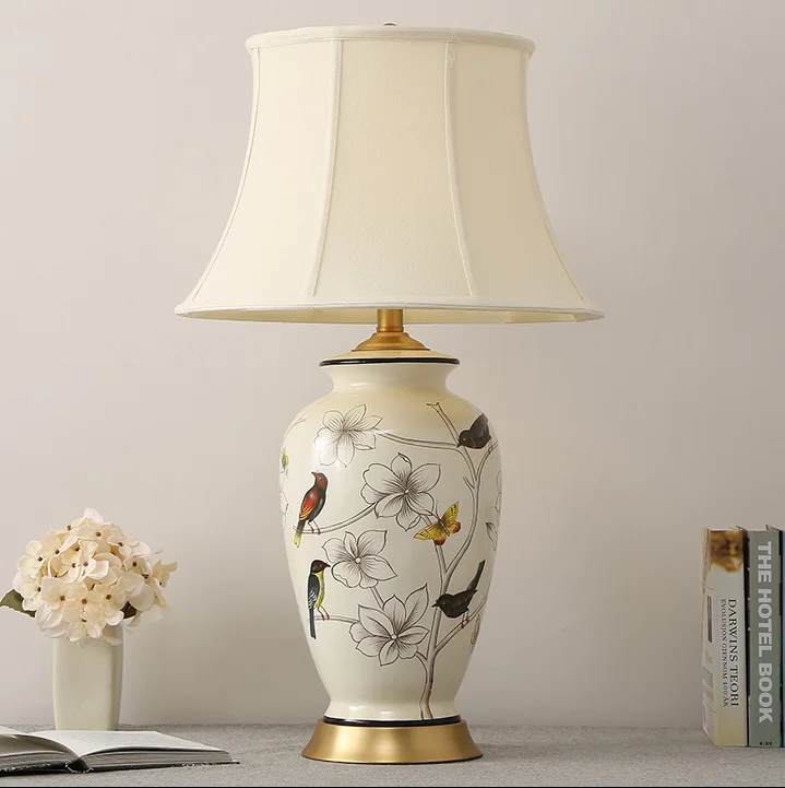 floral ceramic table lamps