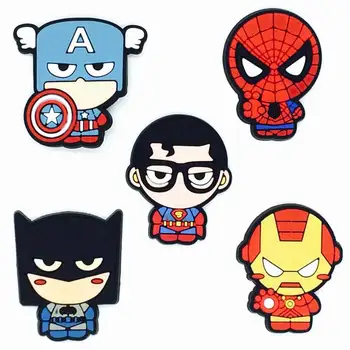 

Cartoon Hero Series Flatback Soft PVC Charms Fit Keychain/Fridge Magnet/Clogs/Phone Case/iPad DIY Craft Accessory