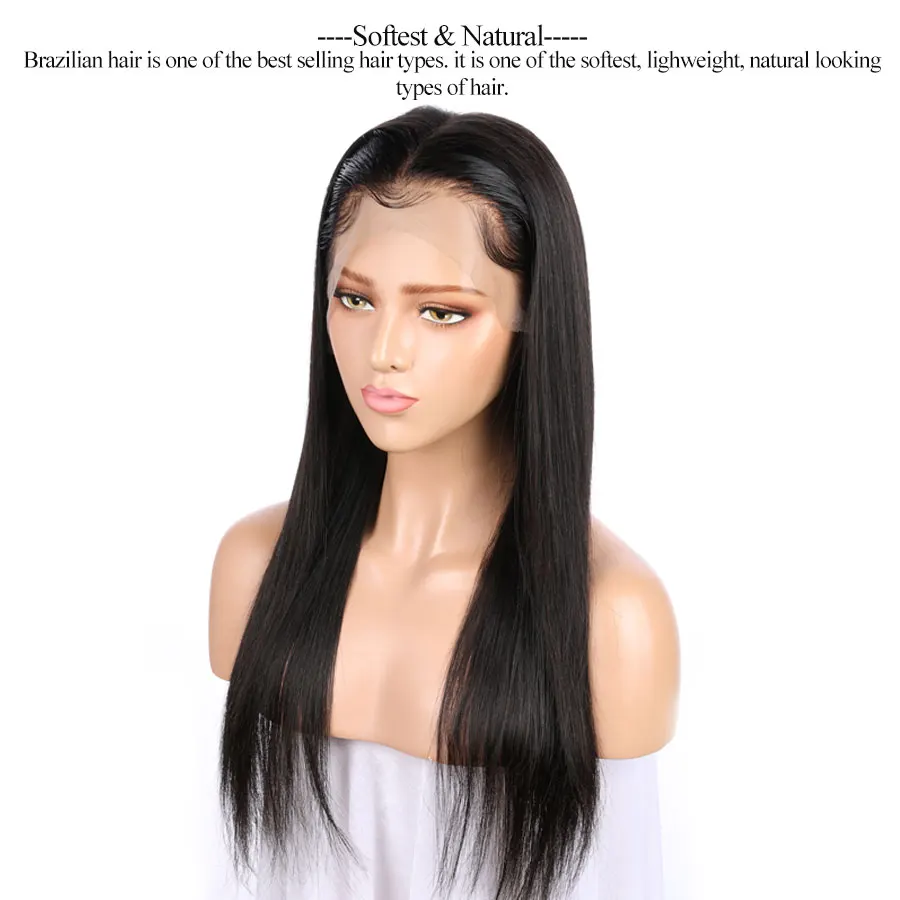 Волосы ELVA 13x6, человеческие волосы на кружеве, парики для черных женщин, предварительно сорванные натуральные волосы, 150% плотность, прямые