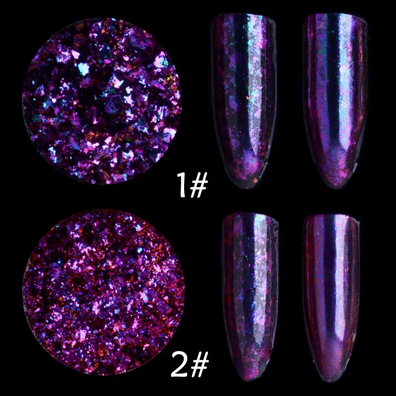 1 Box Chameleon Flakes Magic Multi Chrome Nail Powder Glitter Sequins Nail Art Gel Manicure Supplies 1 Box Chameleon Flakes Magic Multi Chrome Nail Powder Glitter Sequins Nail Art Gel Manicure Supplies