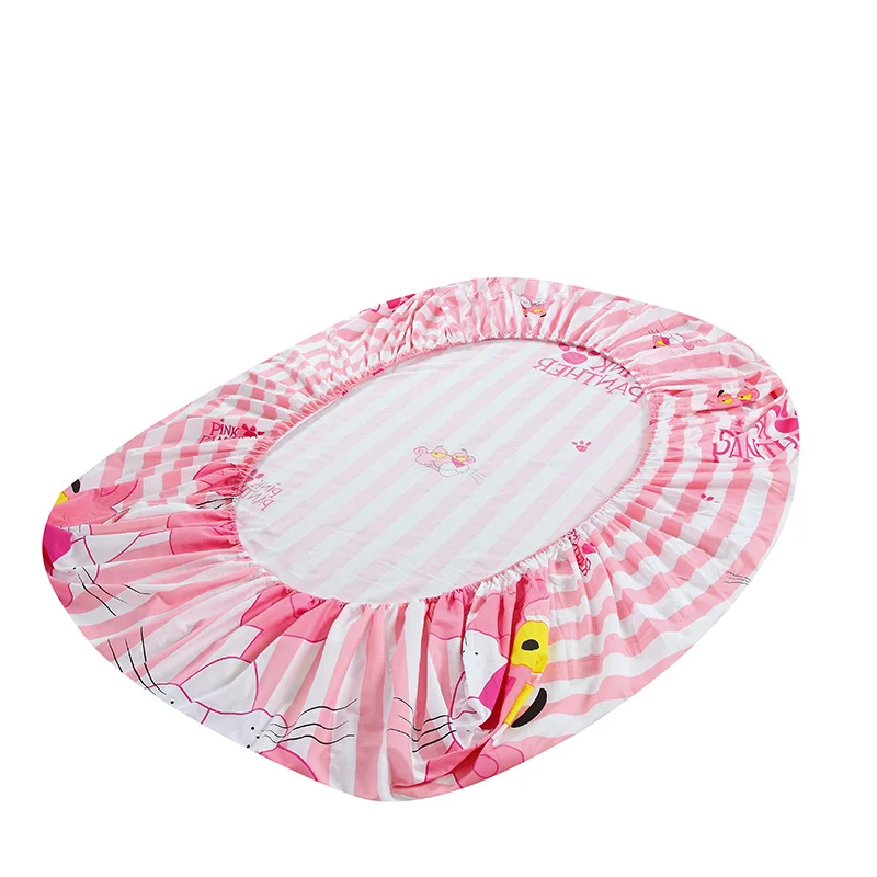 

One piece 100% Cotton Fitted Bed Sheet Home Bedding Sheet No Slipping for Children Adults Students Cartoon Customized size QXN04