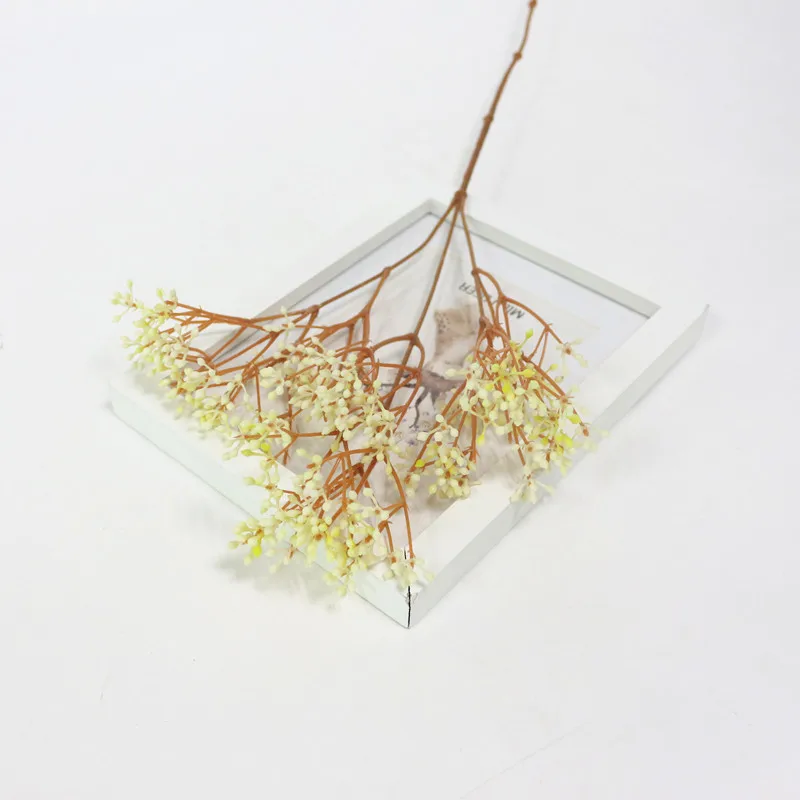 Flone Modern Simple Plastic Flowers Home Decoration Decorative Flower Artificial Plant Soft Rubber Fruit Imitation Flower (5)
