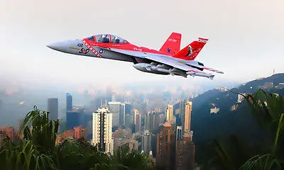 

Scale SkyFlight LX EPS Red Twin 70MM EDF F18 Jolly Roger RTF RC Airplane Model W/ Motor Servos ESC Battery