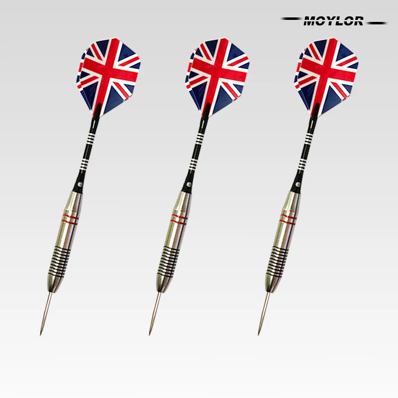 

Moylor 6Color 3pcs/Set Professional Tungsten Steel National Flag Pattern Darts Needle Tip Darts with Dart A
