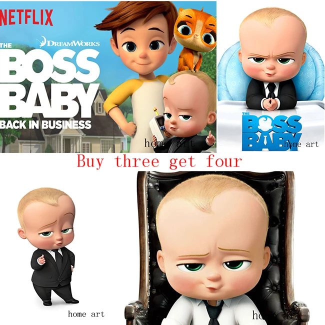 

Adventure comedy animation Boss BABY Poster Clear Image Wall Stickers Home Decoration Good Quality Prints White Coated Paper