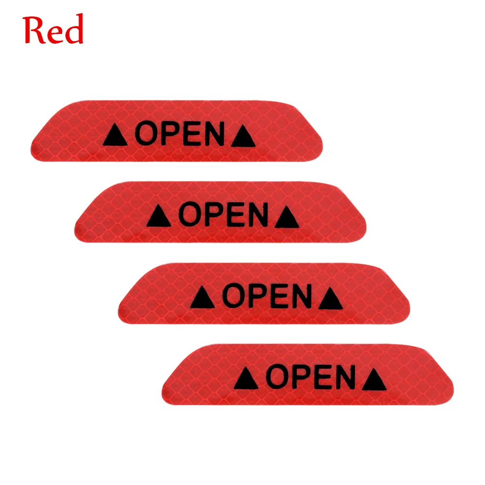 2/4Pcs 5D Fiber Car Wheel Rim Carbon Eyebrow Reflective Warning Strip Stickers Safety Warning Light Reflector Protective Sticker - Цвет: 8