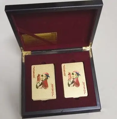 Красный Новинка,, водонепроницаемый Золотой, из ПВХ пластика, для покера, скучная полировка, игральные карты, новинка, высокое качество, подарок - Цвет: Красный