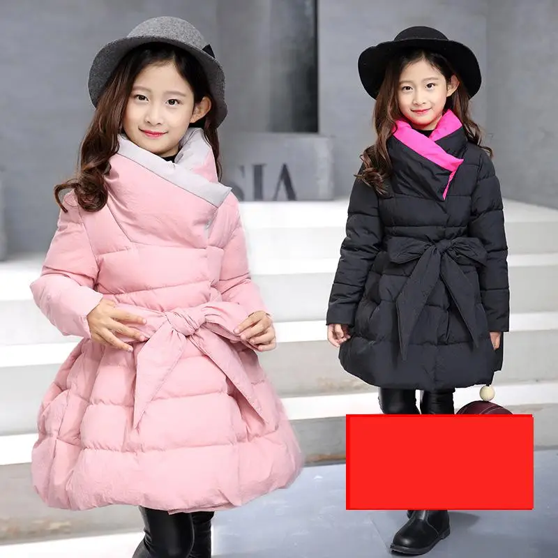 

2018 Toddler Girls Winter Clothing Coat Baby Girls Warm Coat Child Thicken Leisure Cotton-padded Parkas Coats Jackets 10 12 Year