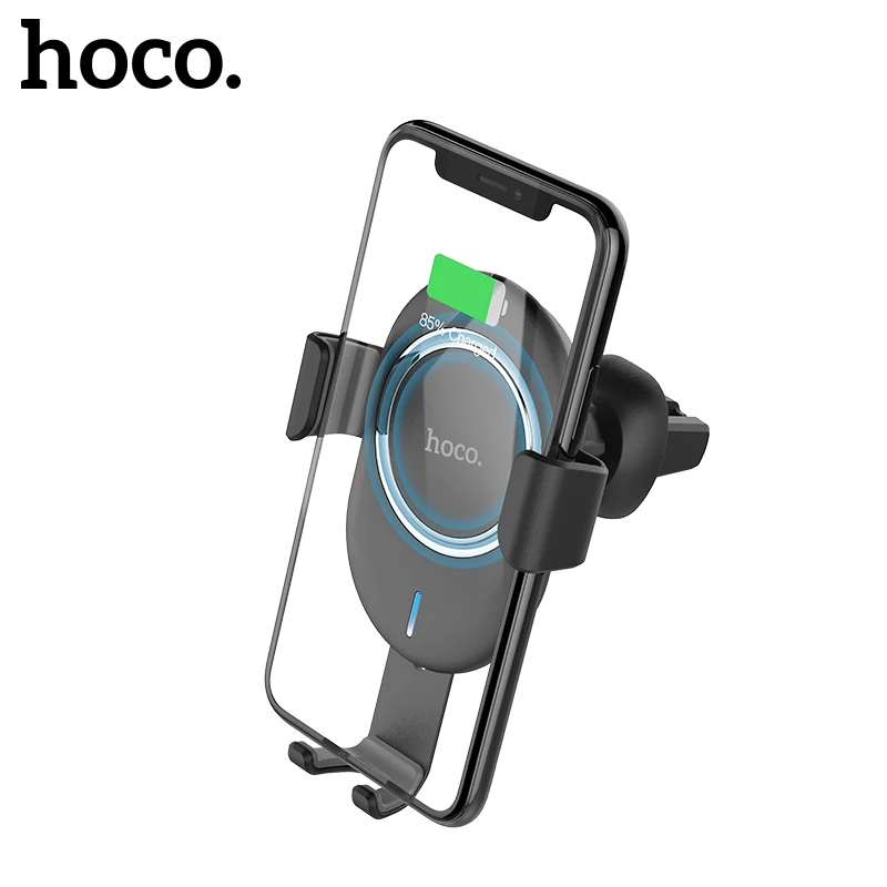 

HOCO 10W Car Qi Wireless Charger Fast Charging for iPhone 8 X XS Max Car Phone Holder Air Vent Mount Stand for Samsung s9 Xiaomi