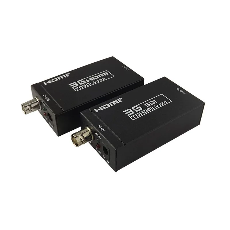 

UP to 100m, HDMI Extender Over Single Coaxial Cables 1080P HDMI-SDI + SDI-HDMI