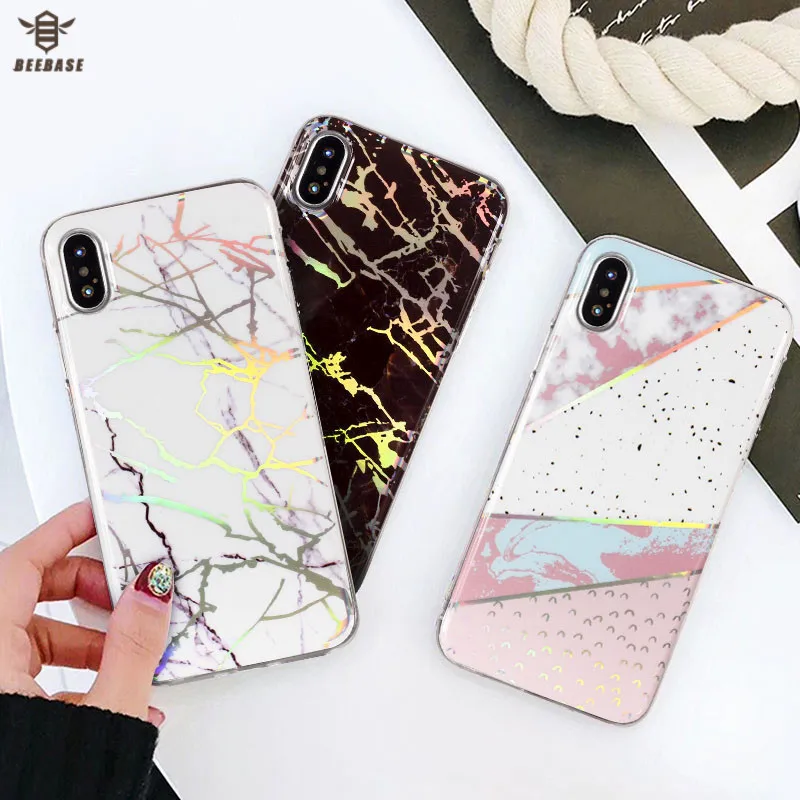 

Candy Color Marble Phone Case For iphone 6s 6 7 8 Plus Case For iphone X Case For iphone 7 Cover Soft TPU Phone Case For iphone
