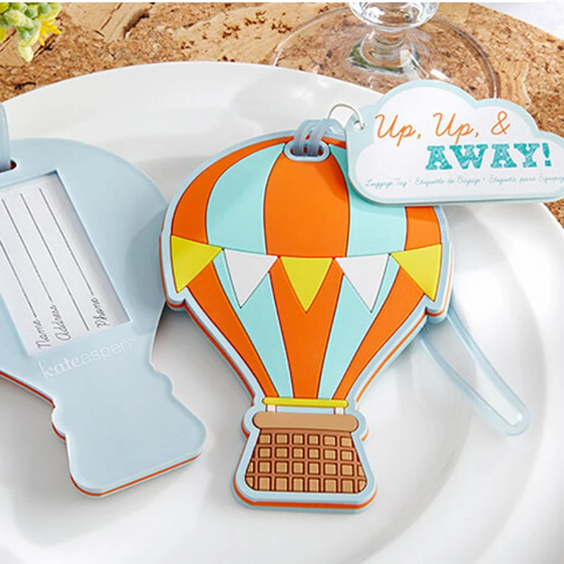 60pcs/lot New Wedding Favors "up, Up & Away" Hot Air Balloon Luggage