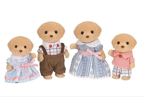 

dog family without original box Sylvanian Family mini size action Figures Anime Cartoon figures dolls Toys Child Toys gift