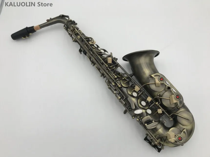 

2018 New Alto Saxophone E Music Instrument Antique Copper Material Super Play Professional Accessories with case Free Shipping